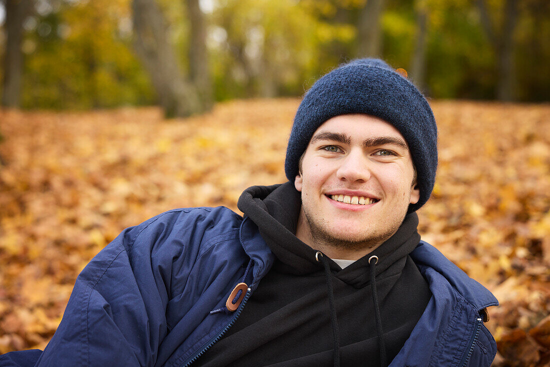 Smiling man looking at camera