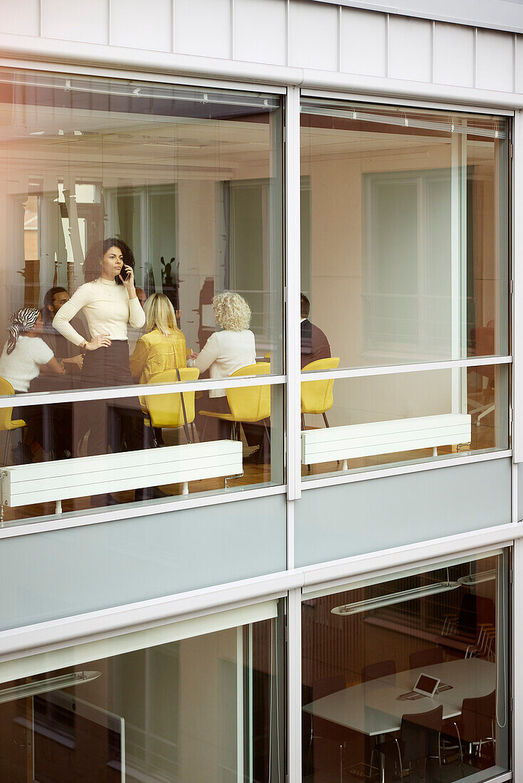 Business people having meeting in office