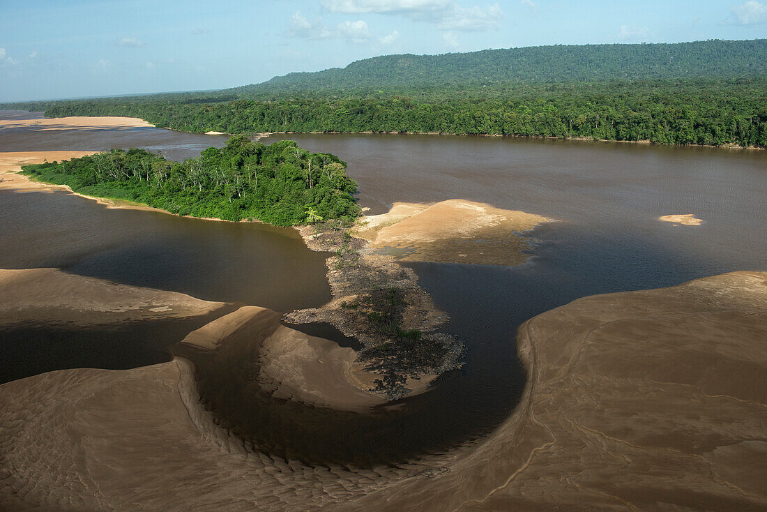 Essequibo-Fluss, Guyana, Südamerika. Längster Fluss Guyanas