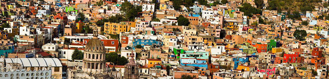 Mexiko, Guanajuato, Stadtansicht Panorama