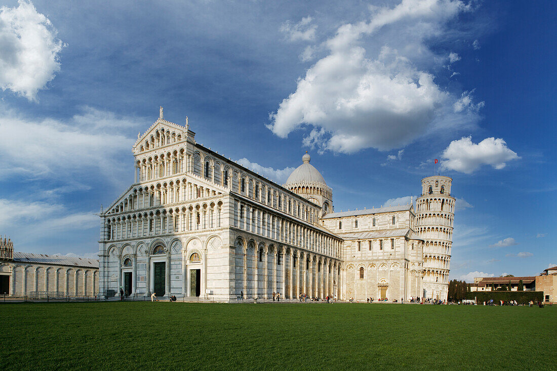 Italien, Toskana, Pisa, Pisa Kathedrale und Schiefer Turm