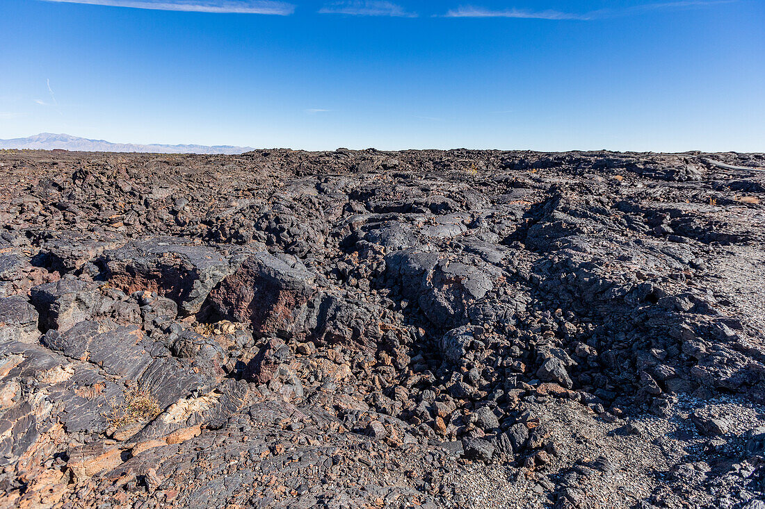 USA, Idaho, Arco, Lava at volcanic landscape 