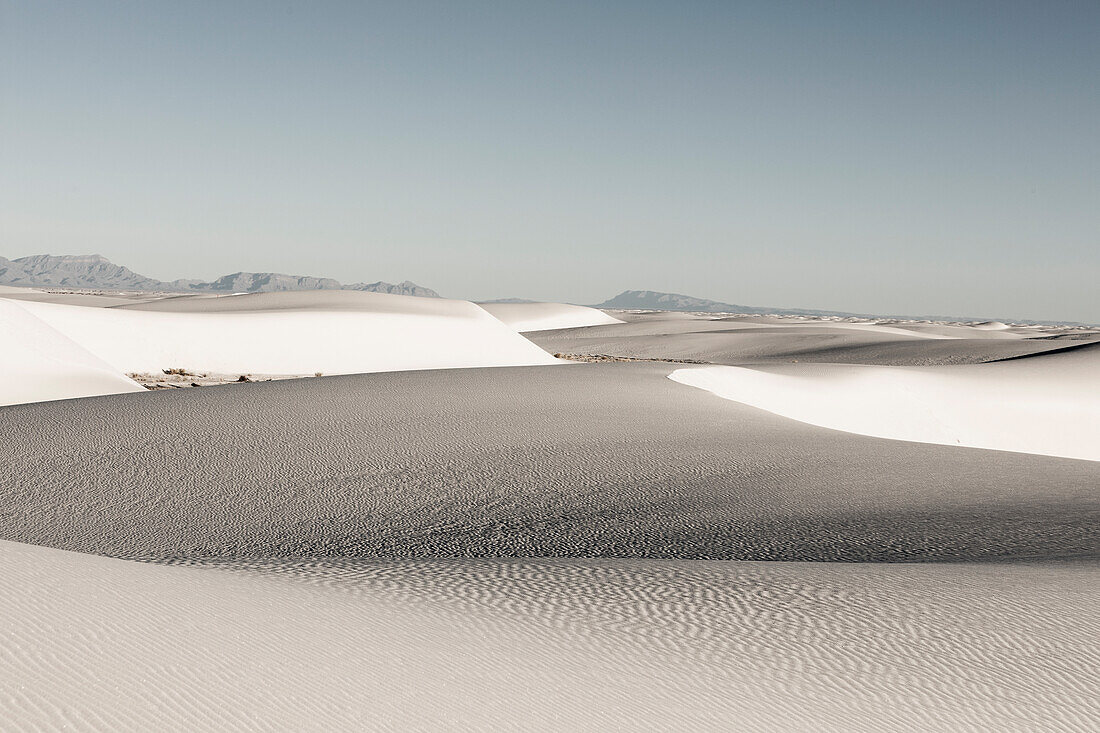Vereinigte Staaten, New Mexico, White Sands National Park, Sanddünen