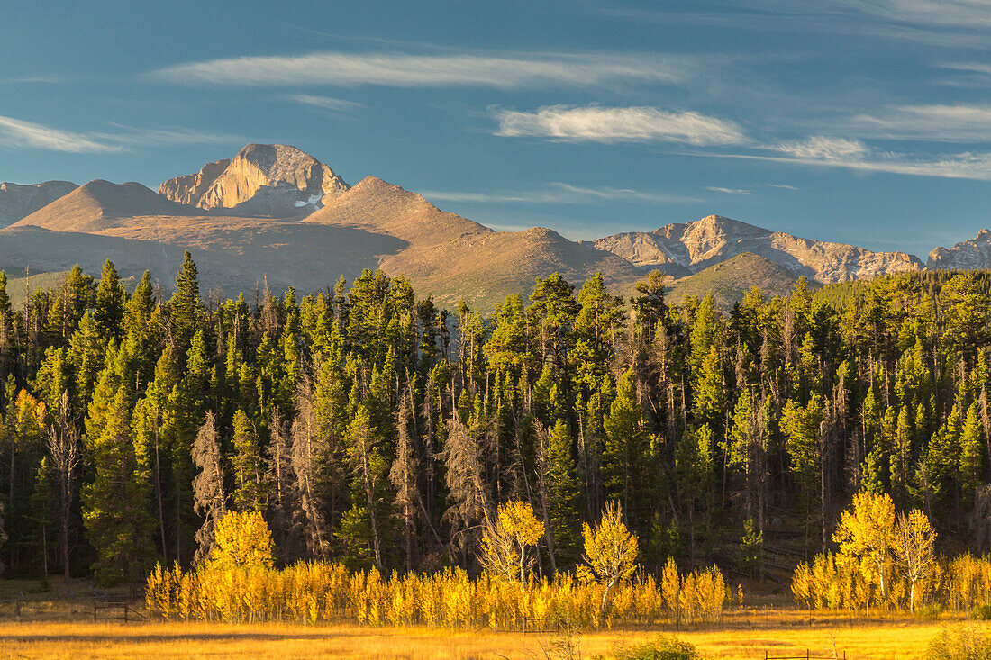 USA, Colorado, Rocky Mountain National Park. Mountain and forest landscape