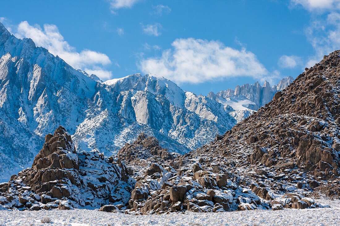 Schnee in der Sierra Nevada Range, Kalifornien