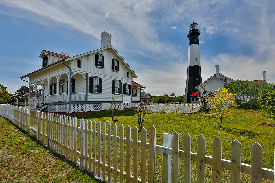 Tybee Island Lighthouse just to the east of Savannah, Georgia