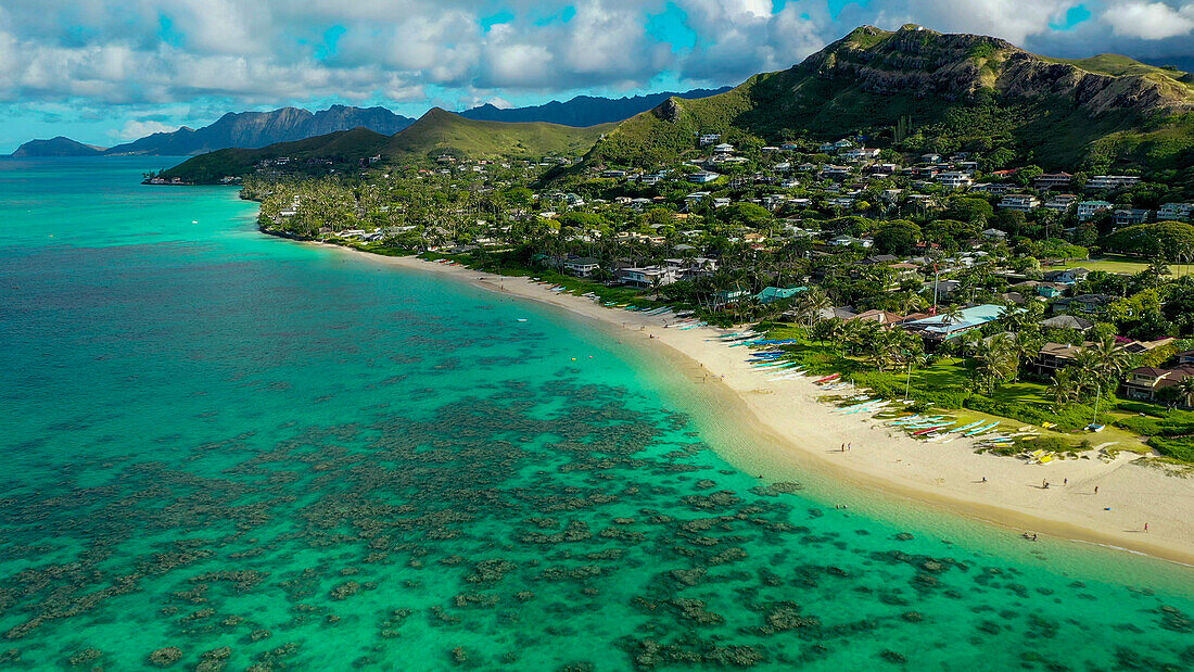Lanikai-Strand, Kailua, Oahu, Hawaii, USA