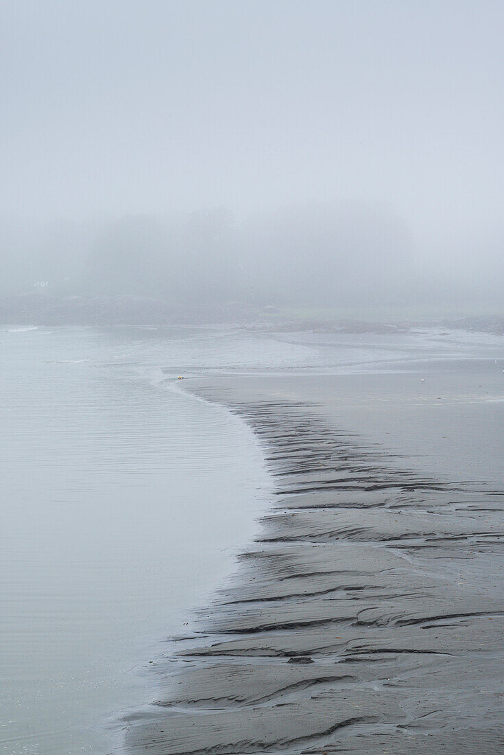 USA, Maine, Cape Neddick, Hafen im Nebel