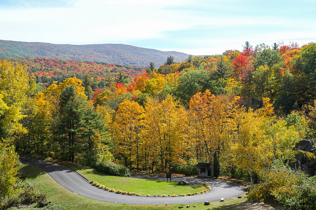 A view from Natural Bridge State Park, North Adams, Berkshire County, Massachusetts, USA