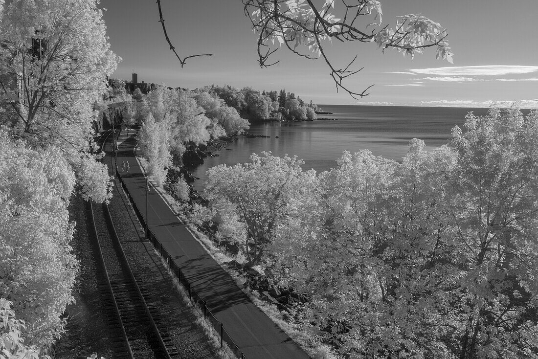 USA, Minnesota, Duluth, Seebrücke, Hubbrücke