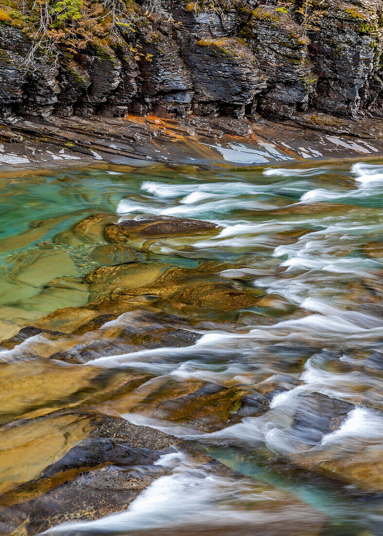 McDonald Creek in spring in Glacier National Park, Montana, USA (Large format sizes available)