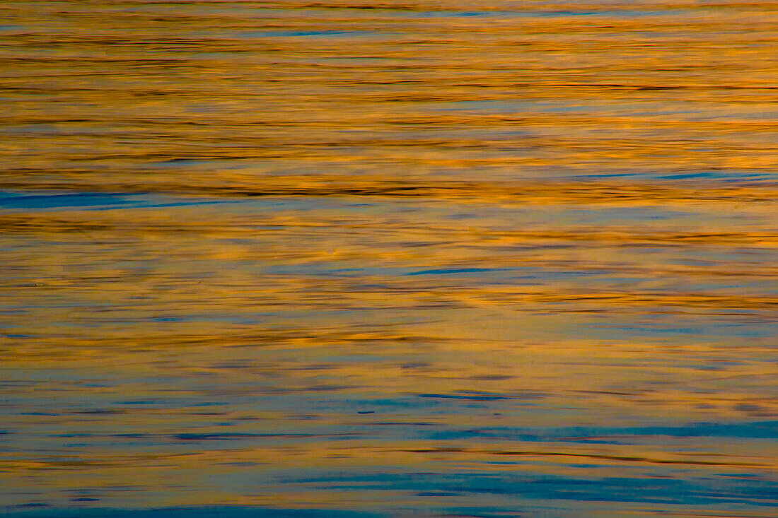 USA, New York, Adirondack State Park. Sunset on lake