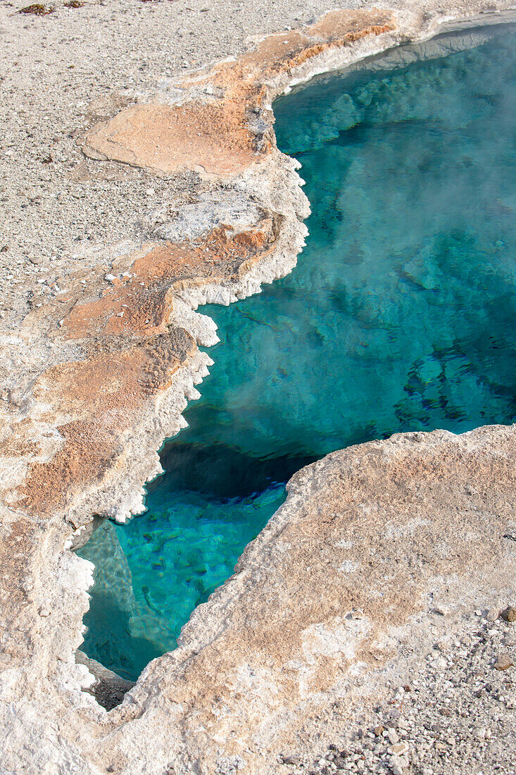 Yellowstone National Park, Wyoming, USA. Blue Star Spring is located in Upper Geyser Basin.