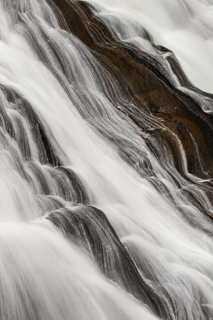 Details der Gibbon Falls, Gibbon River, Yellowstone National Park, Wyoming.