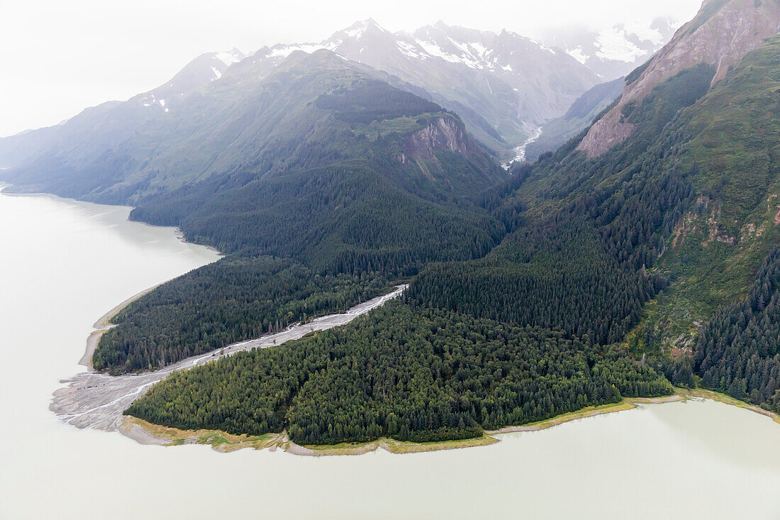 Flight-seeing from Haines over the Fairweather Range in Glacier Bay National Park, Southeast Alaska, United States of America, North America