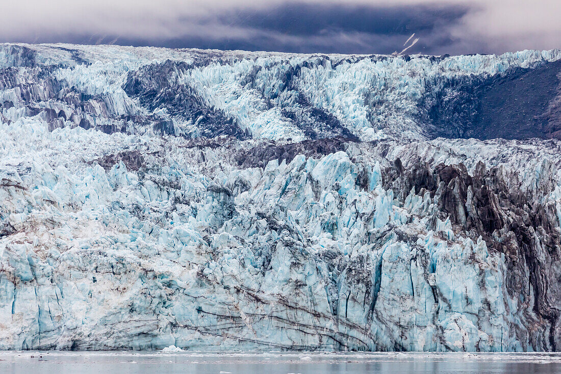 A view of Margerie Glacier in the Fairweather Range, Glacier Bay National Park, Southeast Alaska, United States of America, North America