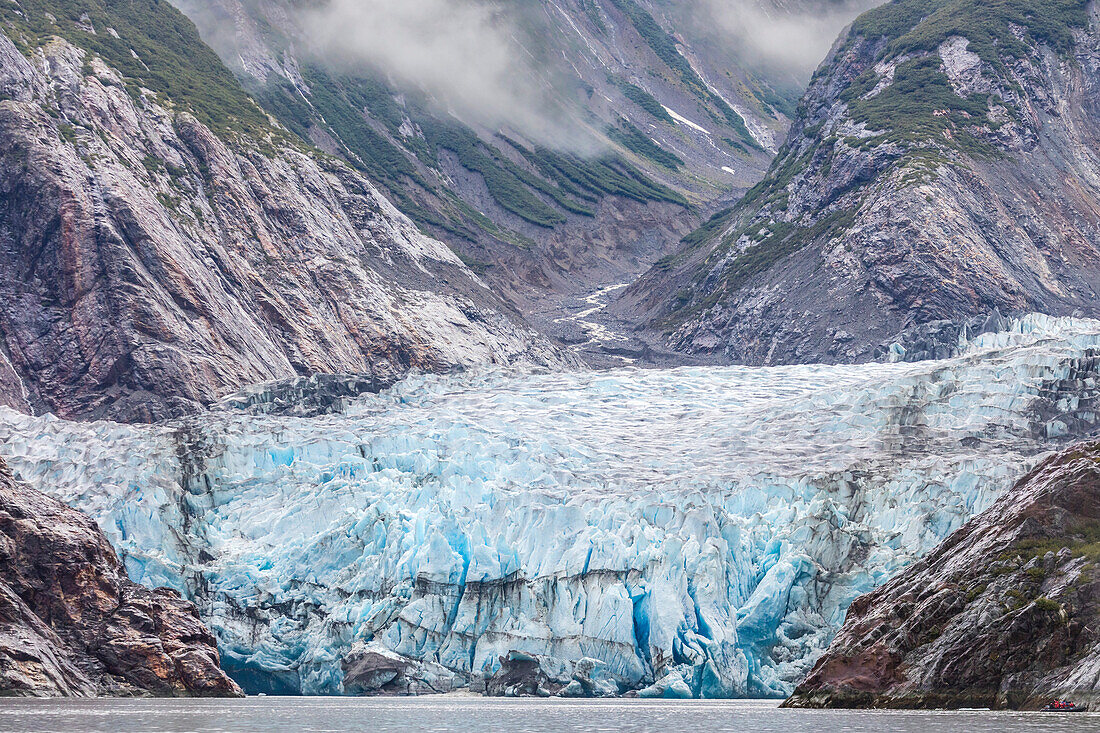 Ein Blick auf den Sawyer Gletscher in der Tracy Arm-Fords Terror Wilderness, Südost Alaska, Vereinigte Staaten von Amerika, Nordamerika
