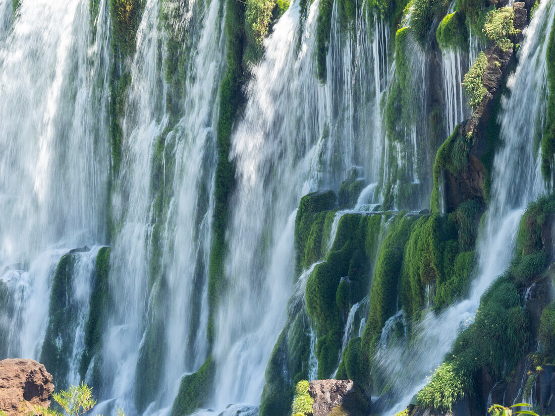 Blick vom unteren Kreislauf der Iguazu-Fälle, UNESCO-Weltnaturerbe, Provinz Misiones, Argentinien, Südamerika