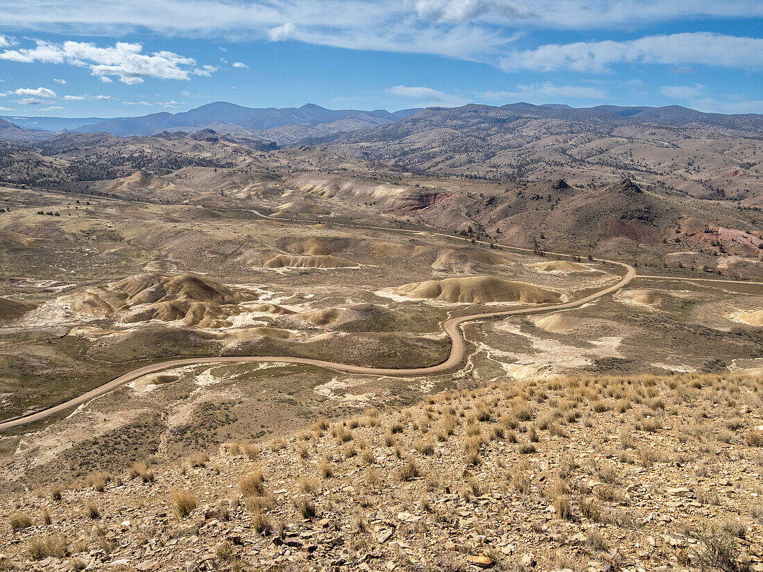 The Painted Hills, listed as one of the Seven Wonders of Oregon, John Day Fossil Beds National Monument, Oregon, United States of America, North America