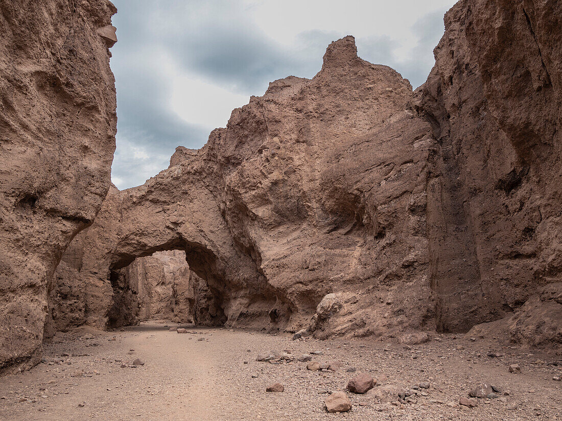 A view of Natural Bridge Canyon in Death Valley National Park, California, United States of America, North America
