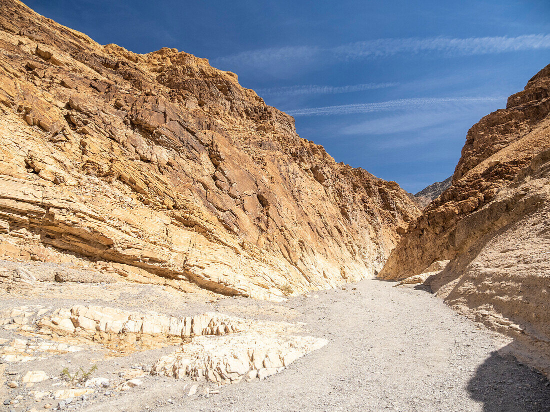A view of Mosaic Canyon Trail in Death Valley National Park, California, United States of America, North America