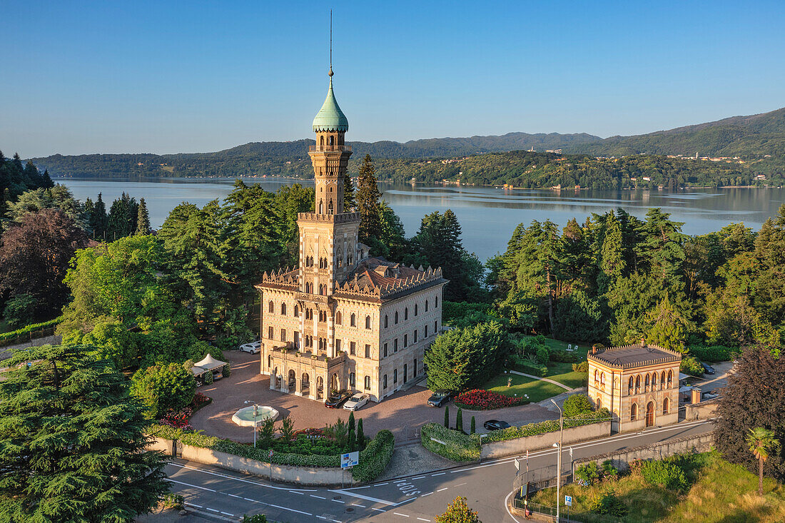 Villa Crespi, Orta San Giulio, Lake Orta (Lago d'Orta), Piedmont, Italian Lakes, Italy, Europe