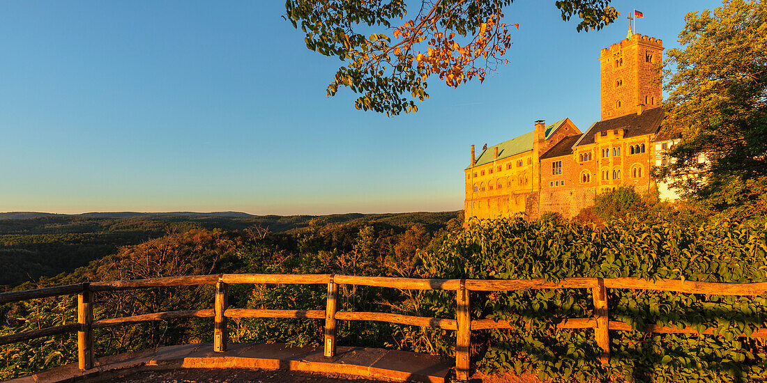 Wartburg Castle near Eisenach, Thuringian Forest, Thuringia, Germany, Europe