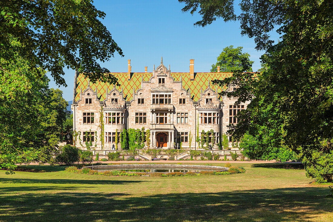 Altenstein Castle Summer Residence in Altensteiner Park, Thuringia, Germany, Europe