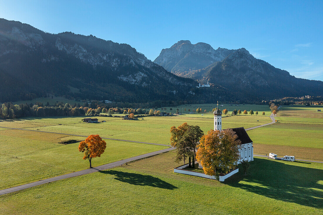 Wallfahrtskirche St. Coloman, Schwangau, Allgäu, Schwaben, Bayern, Deutschland, Europa