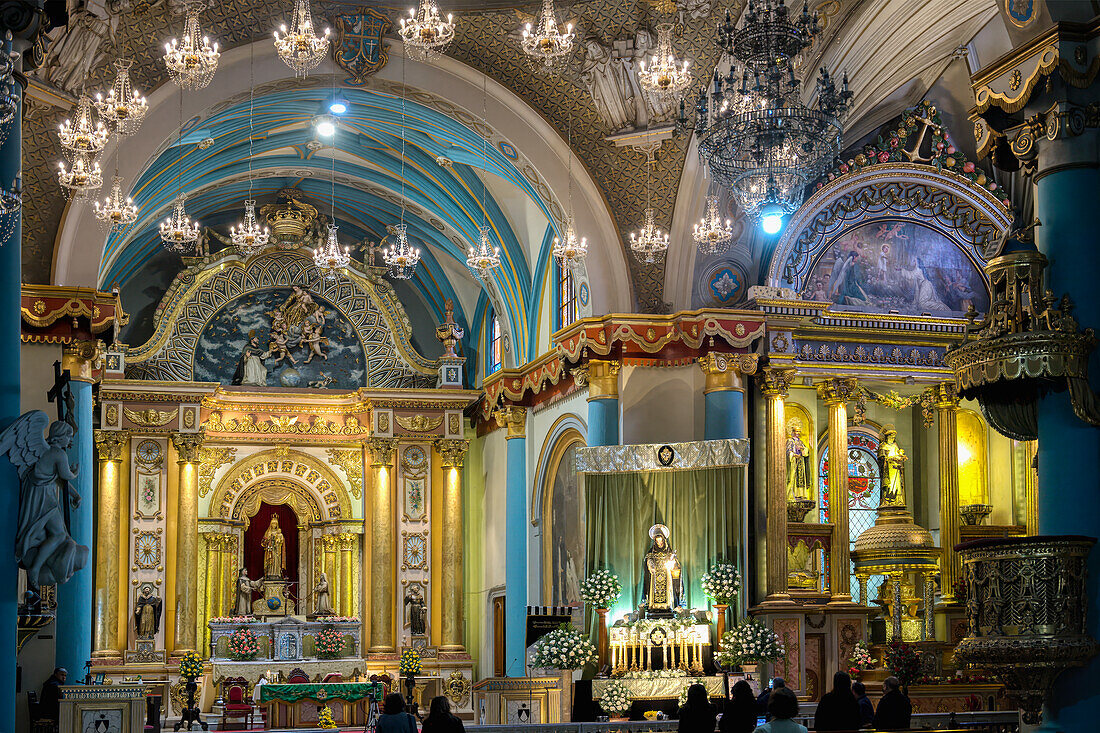 Altar, Basilika und Kloster Santo Domingo (Kloster des Heiligen Rosenkranzes), Lima, Peru, Südamerika