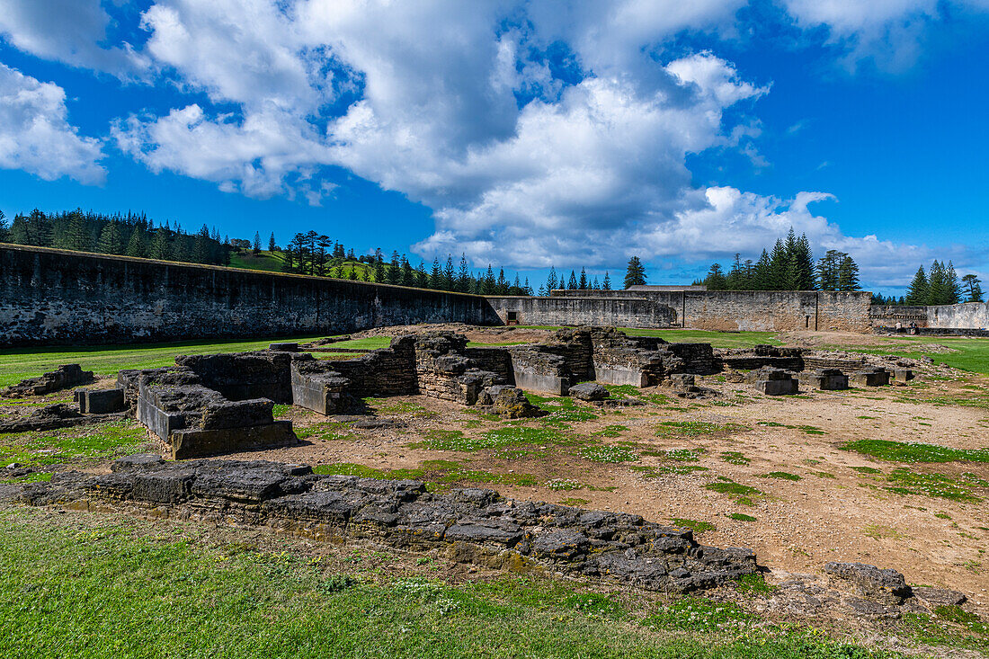 Alte Ruinen, Kingston and Arthur's Vale Historic Area, UNESCO-Weltkulturerbe, Norfolkinsel, Australien, Pazifik