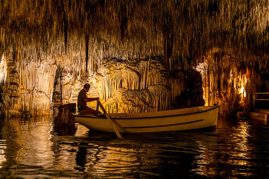 Drach caves, Porto Christo, Mallorca, Balearic Islands, Spain, Mediterranean, Europe