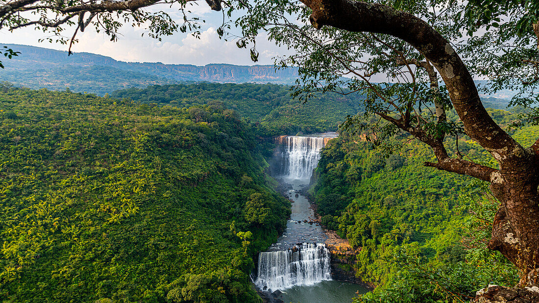 Kambadaga waterfalls, Fouta Djallon, Guinea Conakry, West Africa, Africa