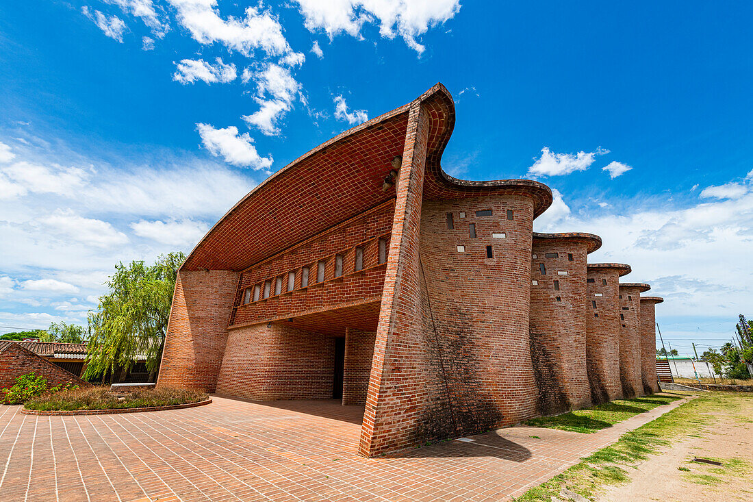 Church of Atlantida (Church of Christ the Worker and Our Lady of Lourdes), the work of engineer Eladio Dieste, UNESCO World Heritage Site, Canelones department, Uruguay, South America