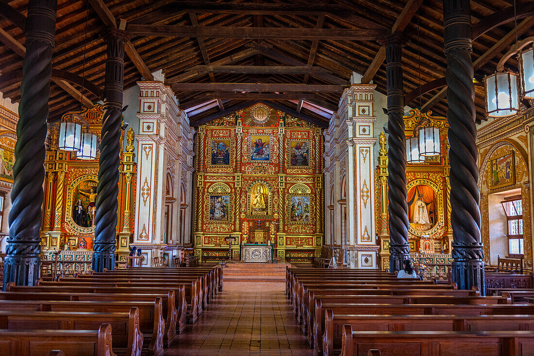 Innenraum der Mission von Concepcion, Jesuitenmissionen von Chiquitos, UNESCO-Welterbe, Departement Santa Cruz, Bolivien, Südamerika