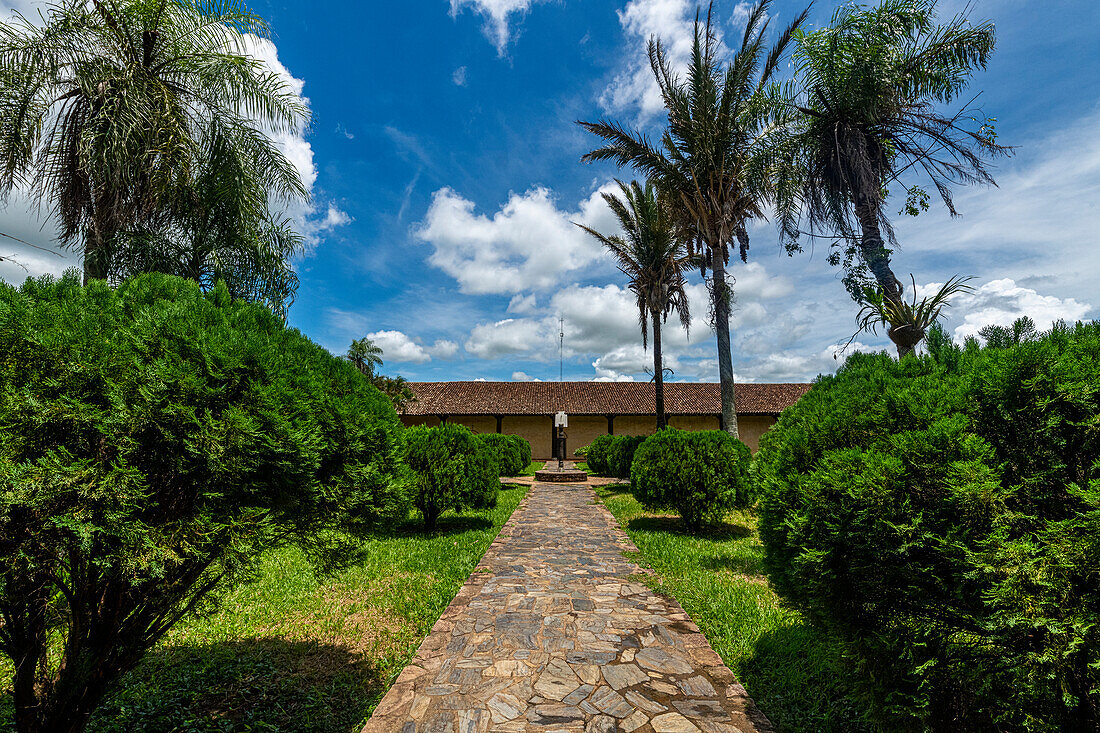 Innenhof, Mission San Javier, Jesuitenmissionen von Chiquitos, UNESCO-Weltkulturerbe, Departement Santa Cruz, Bolivien, Südamerika
