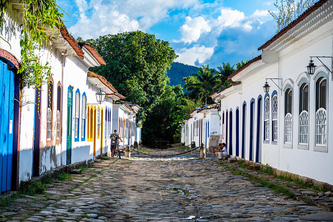 Koloniale Gebäude, Paraty, UNESCO-Welterbestätte, Brasilien, Südamerika