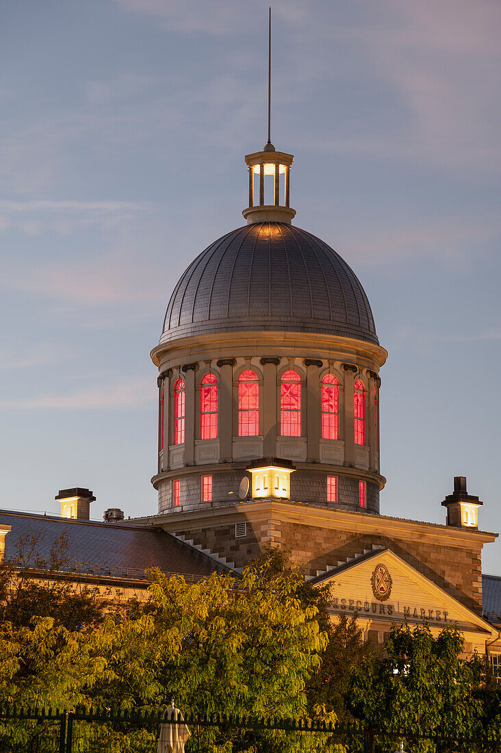 Bonsecours-Markt bei Nacht, Montreal, Quebec, Kanada, Nordamerika