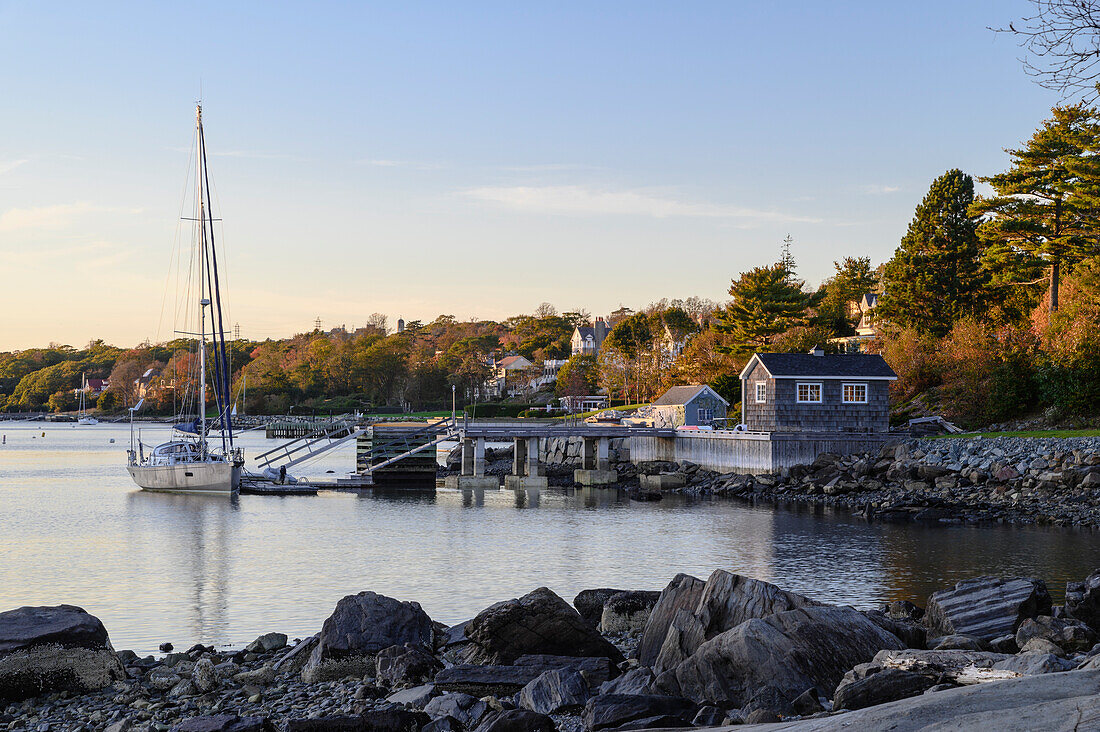 Purcell Landing, Point Pleasant Park bei Sonnenuntergang, Halifax, Neuschottland, Kanada, Nordamerika