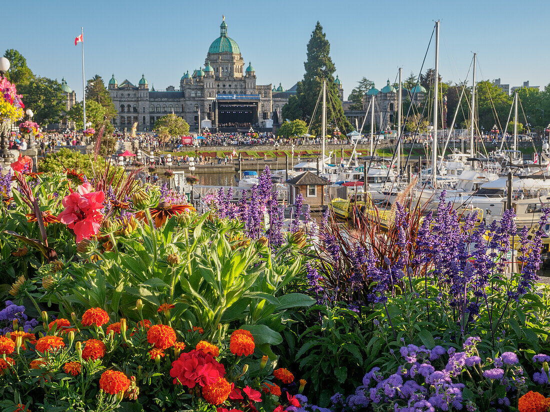 Inner Harbor, Victoria, Vancouver Island, British Columbia, Canada, North America