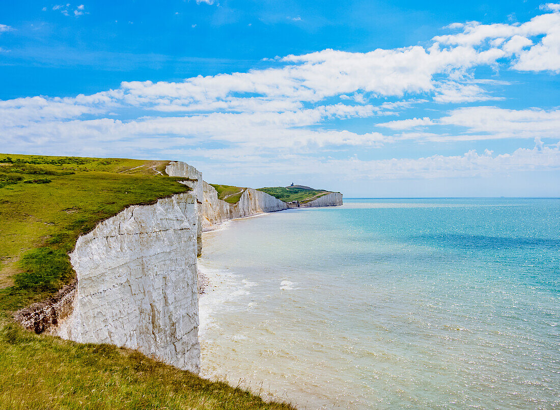 Seven Sisters Cliffs, South Downs National Park, East Sussex, England, United Kingdom, Europe