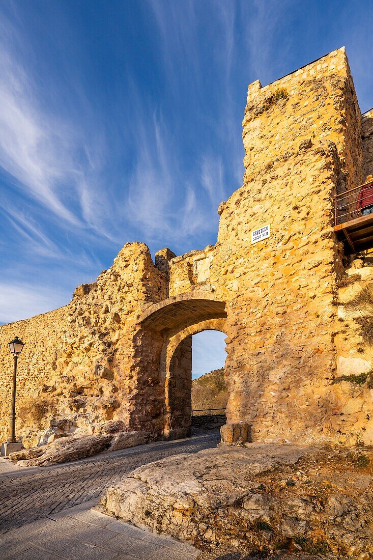 Die Ruinen der Burg, Cuenca, Kastilien-La Mancha, Spanien, Europa