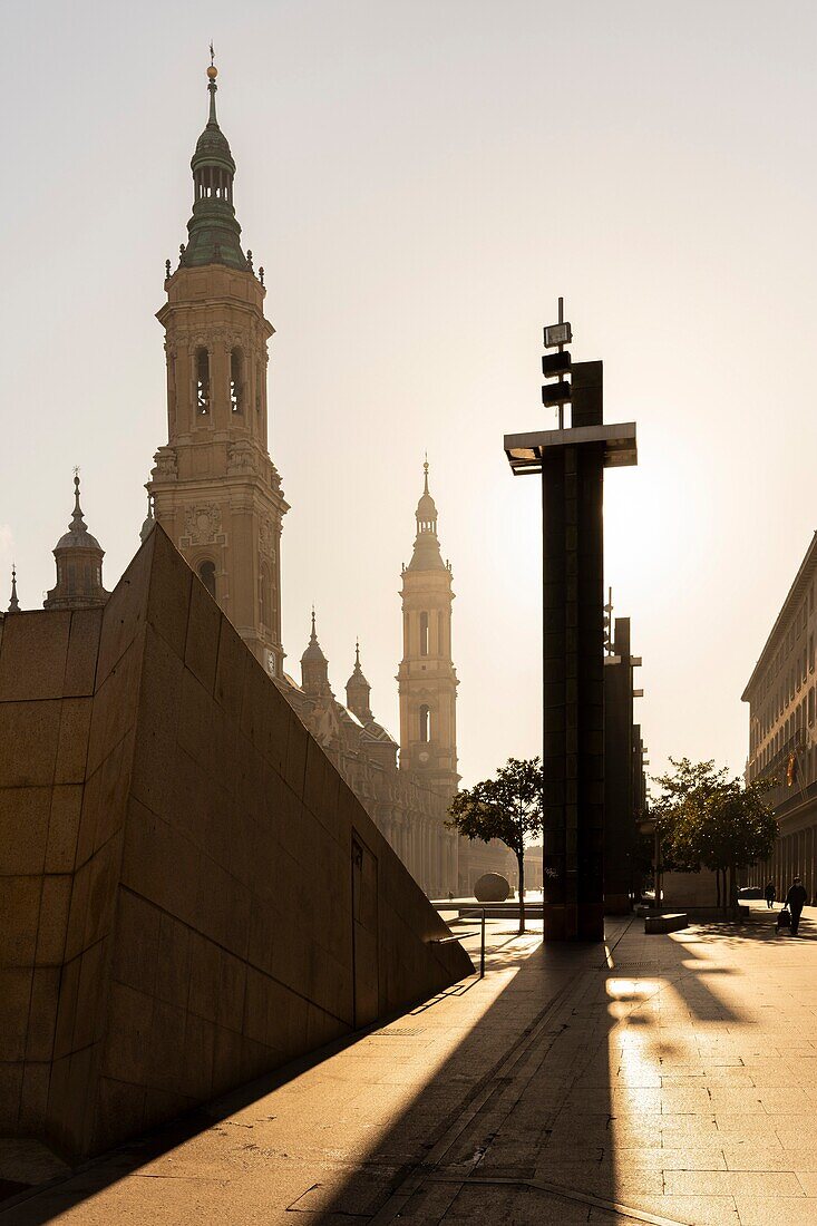 Plaza del Pilar, Zaragoza, Aragon, Spain, Europe