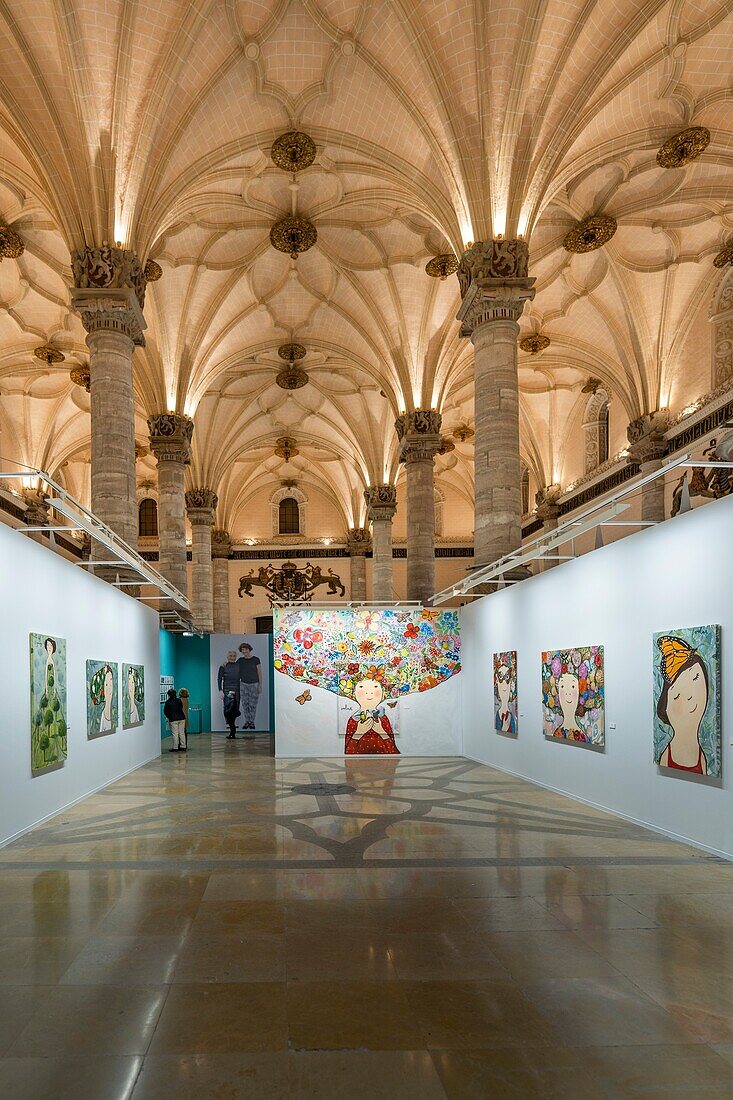 Ausstellungssaal La Lonja, Zaragoza, Aragonien, Spanien, Europa