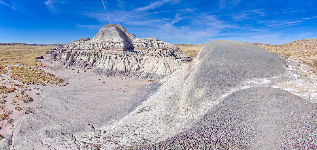 View of Troll Hill along the Red Basin Trail, Petrified Forest National Park, Arizona, United States of America, North America