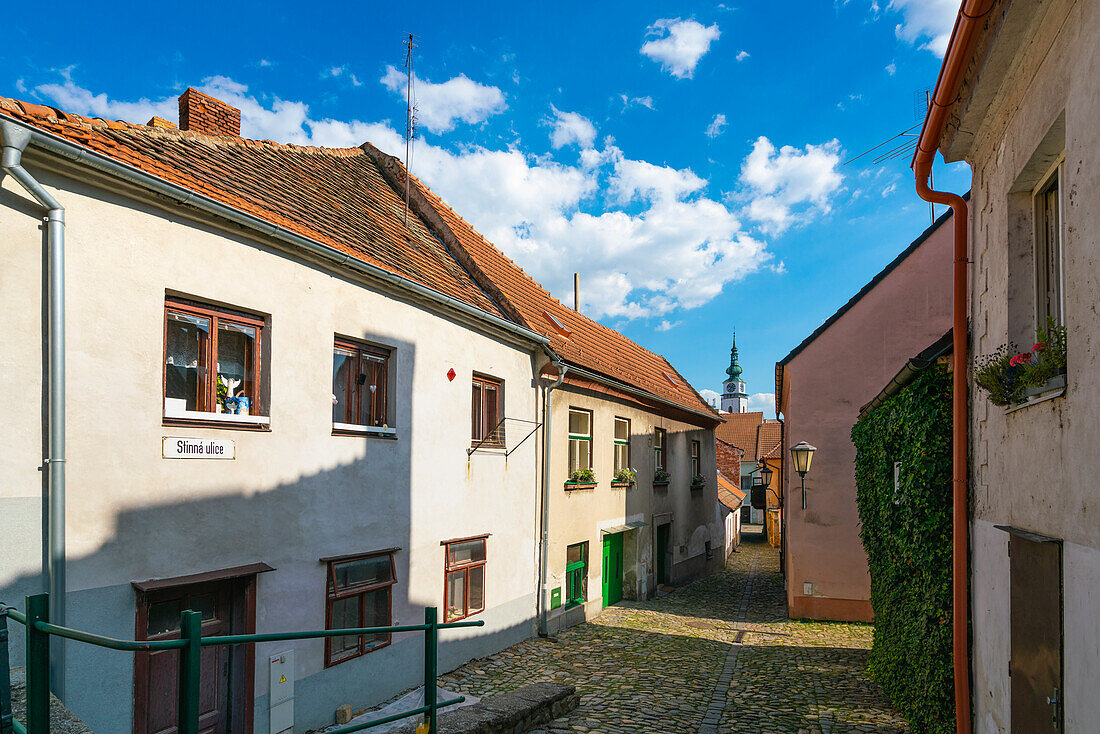 Straße im jüdischen Viertel, UNESCO-Welterbestätte, Trebic, Tschechische Republik (Tschechien), Europa