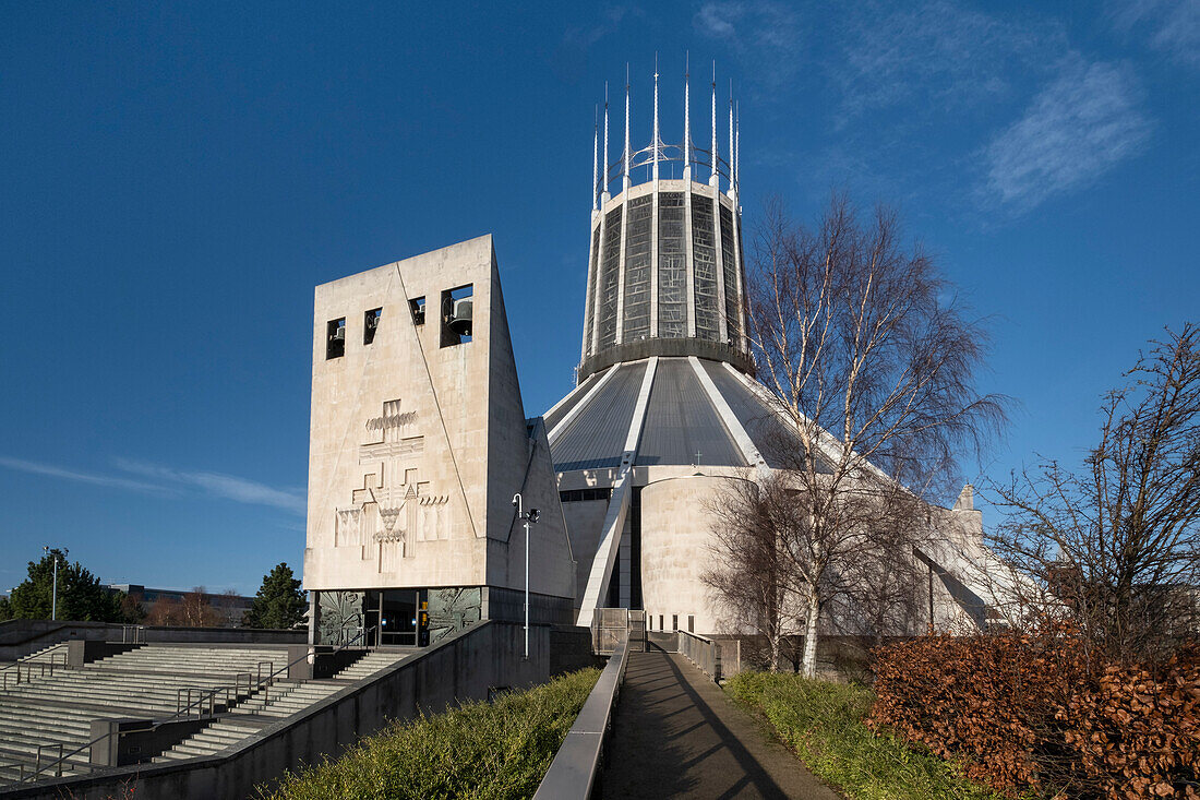 Liverpool Metropolitan Cathedral (Metropolitan Cathedral of Christ the King), Liverpool City Centre, Liverpool, Merseyside, England, Vereinigtes Königreich, Europa