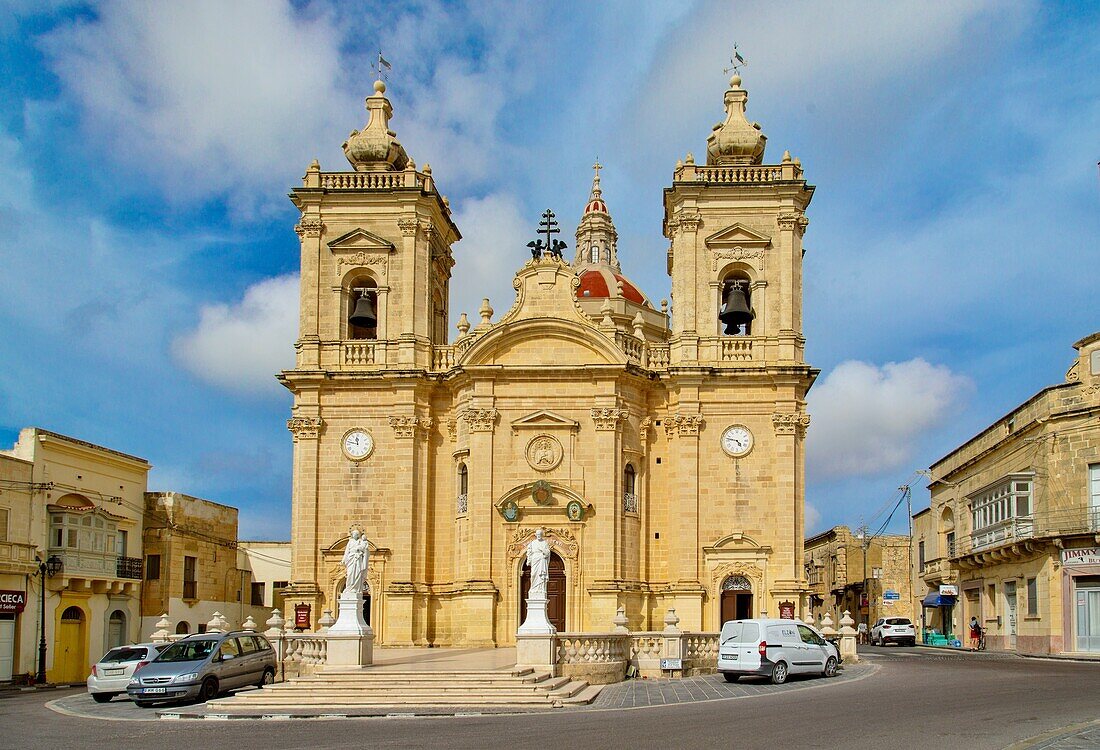 Xaghra Parish Church, Xaghra, Gozo, Republic of Malta, Mediterranean, Europe