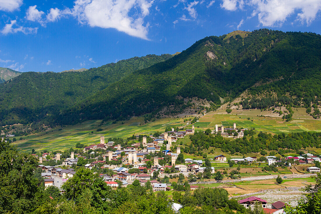 Mestia, Svaneti mountains, Georgia, Central Asia, Asia