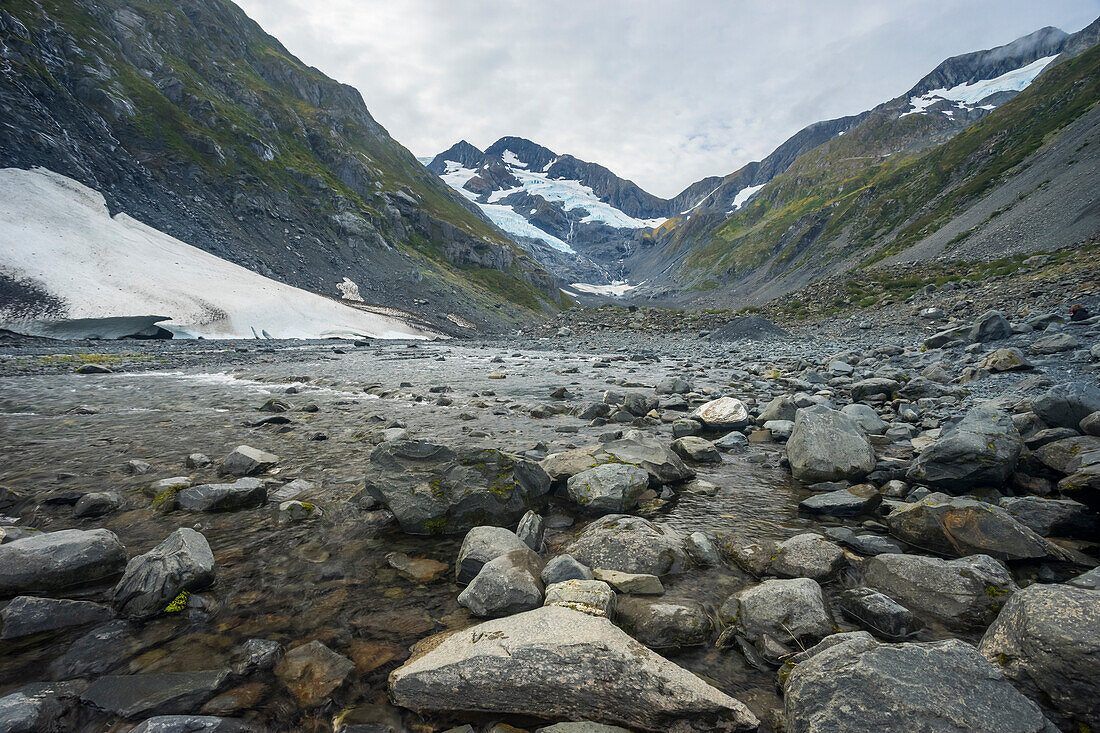 Byron Glacier, Kenai Halbinsel, Alaska, Vereinigte Staaten von Amerika, Nordamerika